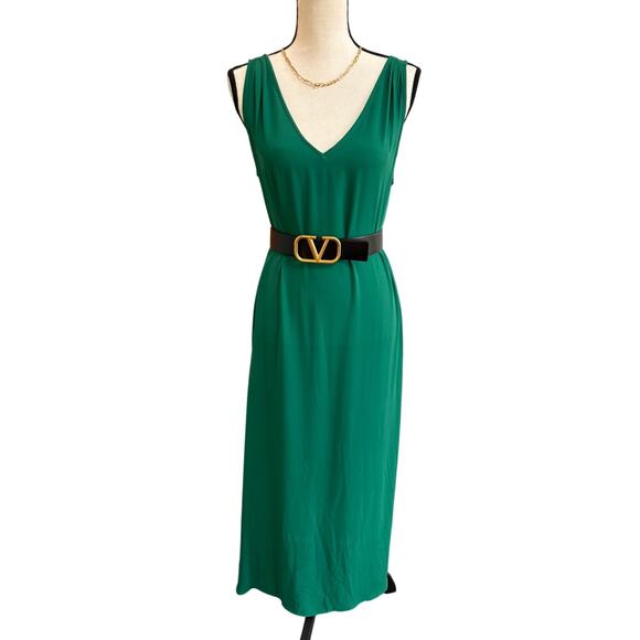 J.Crew Women's Sheer Kelly Green Maxi Dress – Size Small - Picture 4 of 8